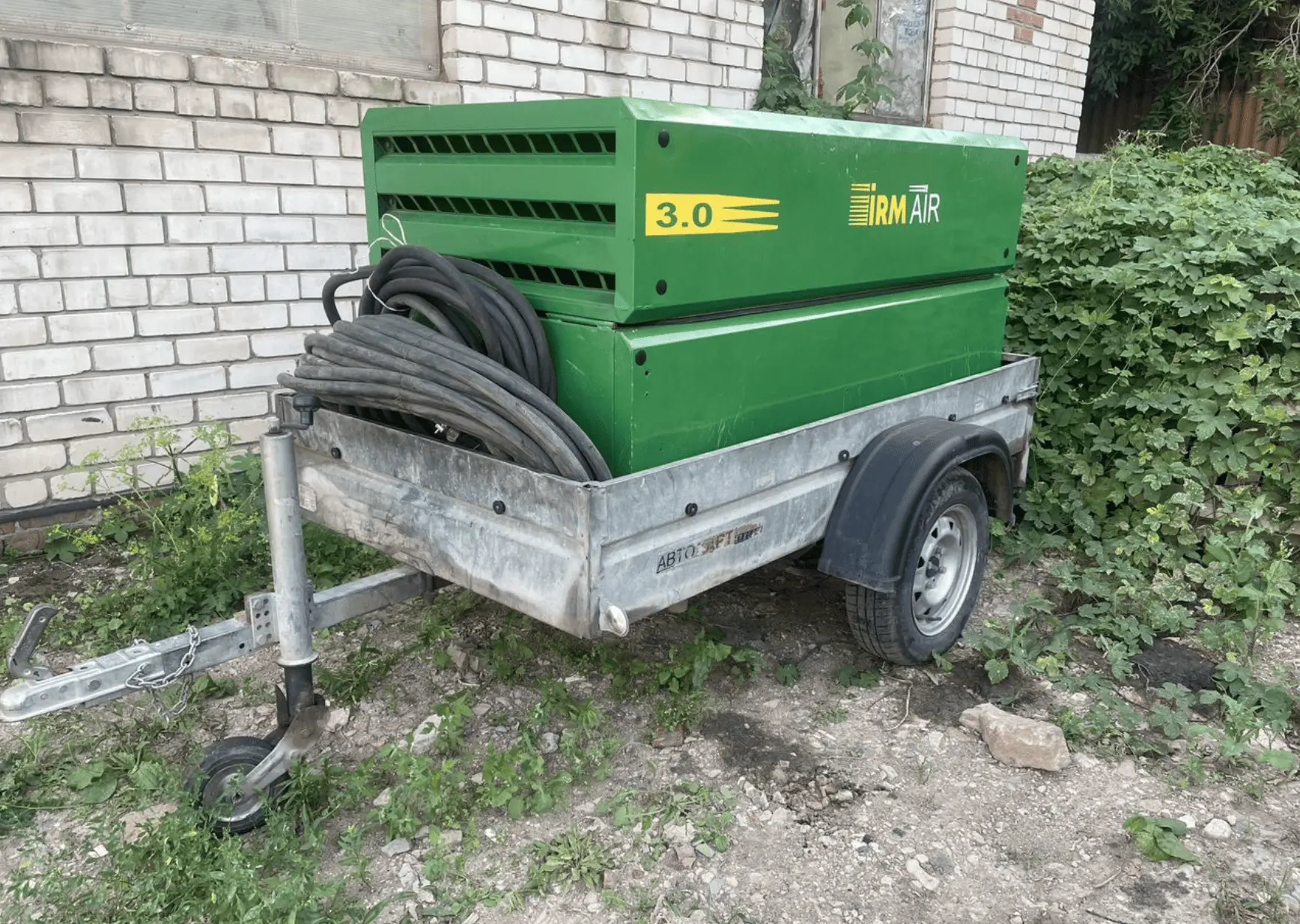 Компрессор IRM Air 3.0 на прицепе
